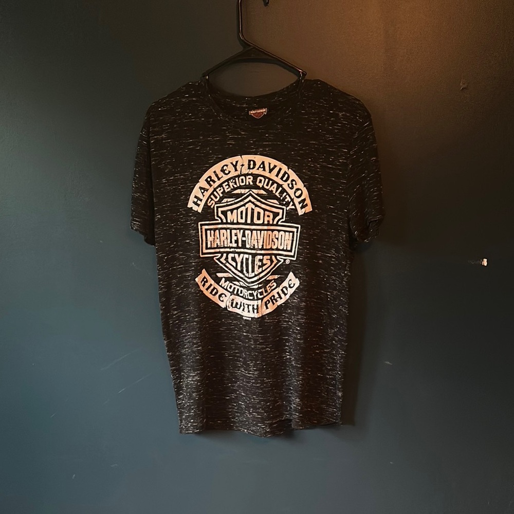 Harley-Davidson Black and White Logo Tee